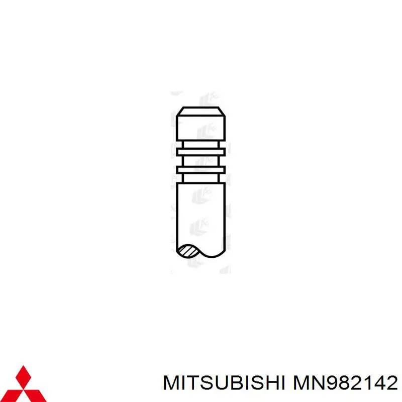 MN982142 Mitsubishi клапан впускной