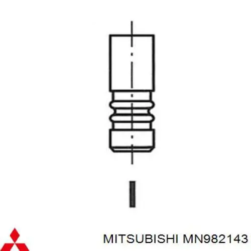 MN982143 Mitsubishi клапан выпускной