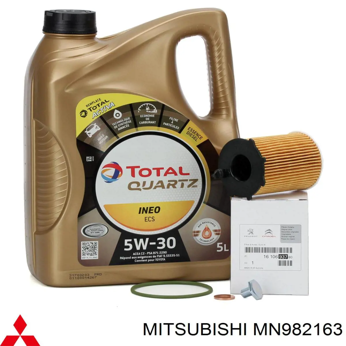 Купить MN982163 Mitsubishi Пробка поддона двигателя