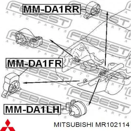Задняя опора двигателя MI23024 Jikiu