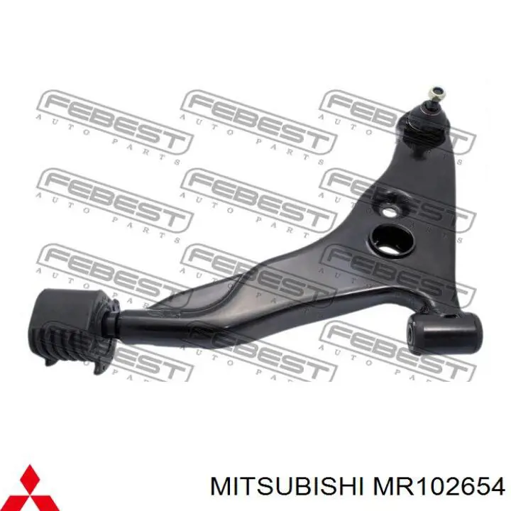 Купить MR102654 Mitsubishi Сайлентблок нижний передней подвески