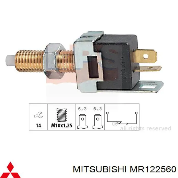 MR122560 Mitsubishi датчик включения стопсигнала
