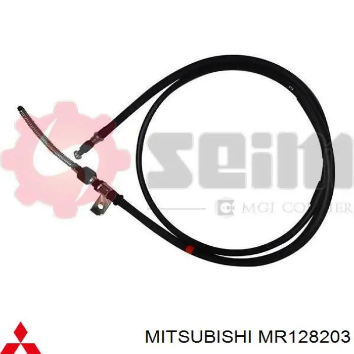 MR128203 Mitsubishi трос ручного тормоза задний левый