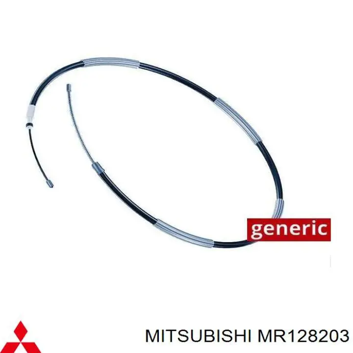Купить MR128203 Mitsubishi Трос стояночного тормоза задний левый