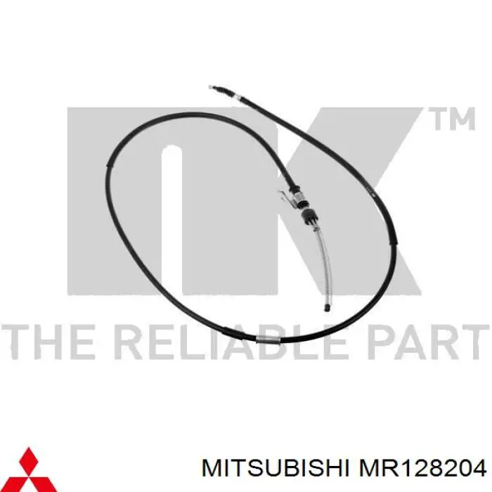 MR128204 Mitsubishi трос ручного тормоза задний правый