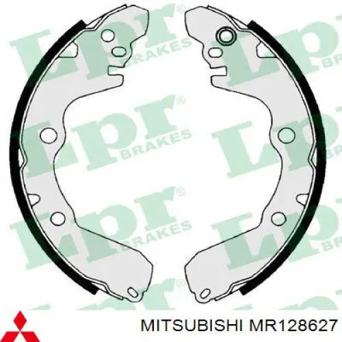 MR128627 Mitsubishi колодки тормозные задние барабанные