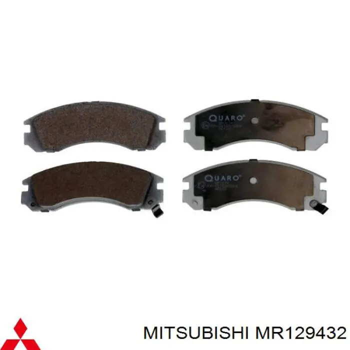 MR129432 Mitsubishi передние тормозные колодки