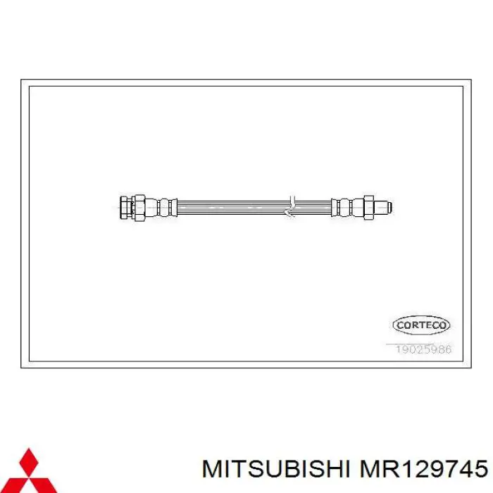 Купить MR129745 Mitsubishi Задний тормозной шланг