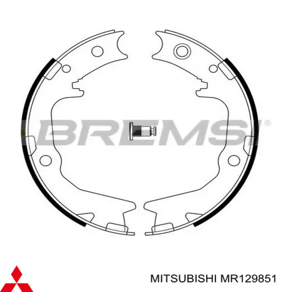 MR129851 Mitsubishi задние барабанные колодки