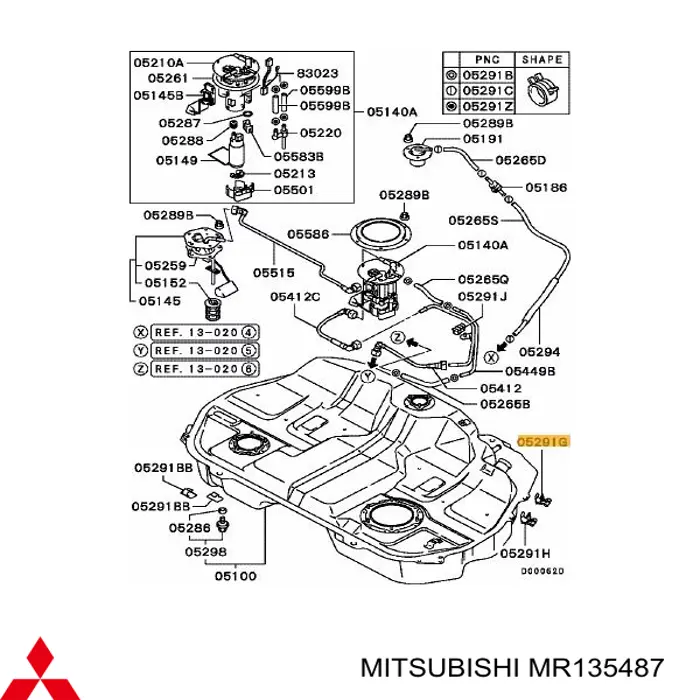 MR135487 Mitsubishi 