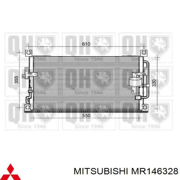 Радиатор MR146328 Mitsubishi