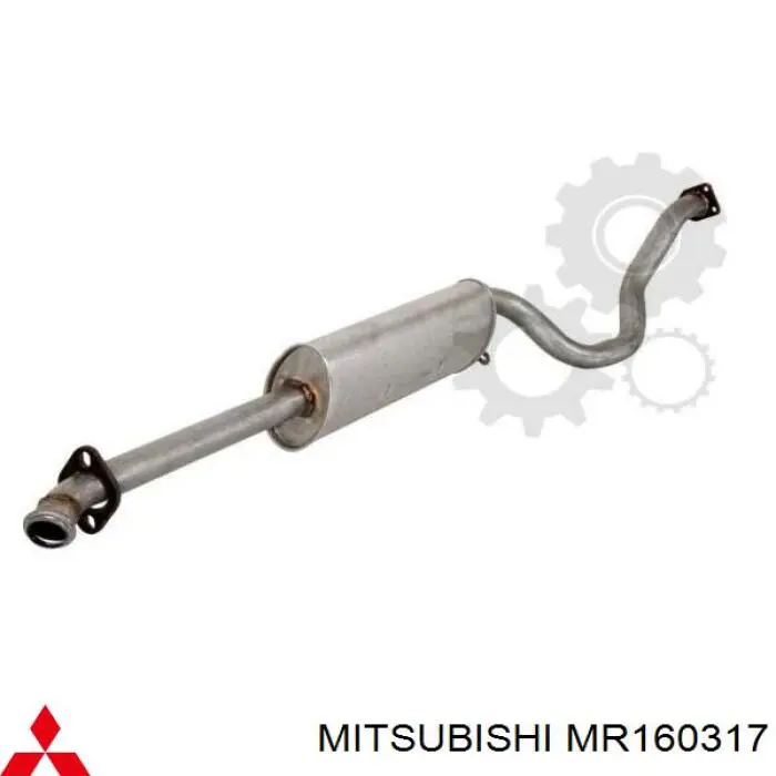 Центральная часть глушителя MR160317 Mitsubishi