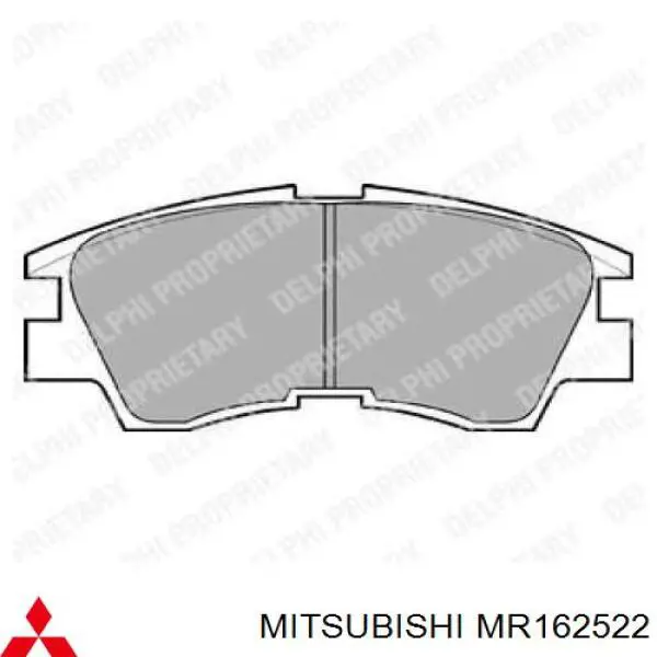 Pastillas de freno delanteras MR162522 Mitsubishi