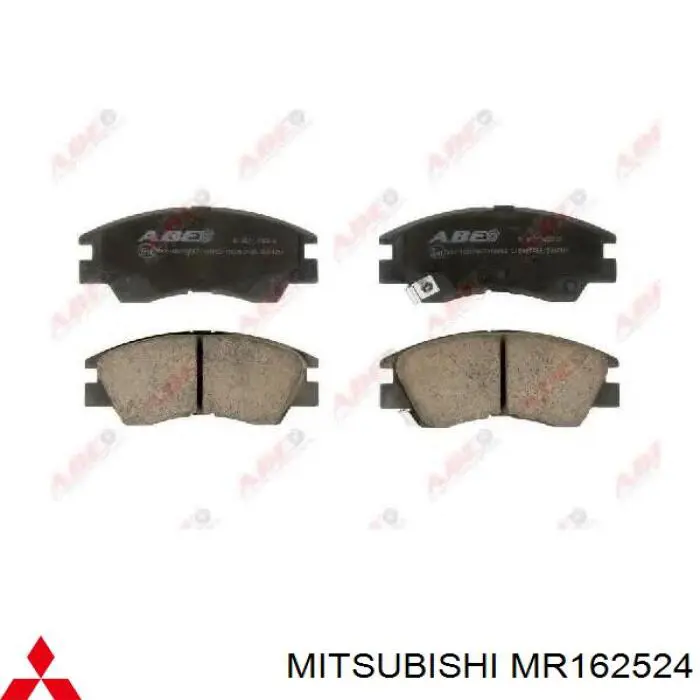 Передние тормозные колодки MR162524 Mitsubishi