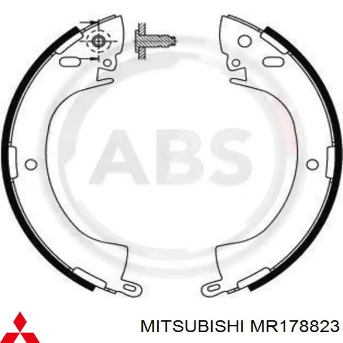 Барабанные колодки Mitsubishi MB858876