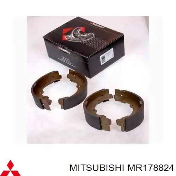 Купить MR178824 Mitsubishi Задние барабанные тормозные колодки
