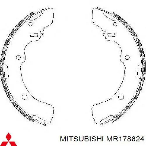 MR178824 Mitsubishi Барабанные тормозные колодки