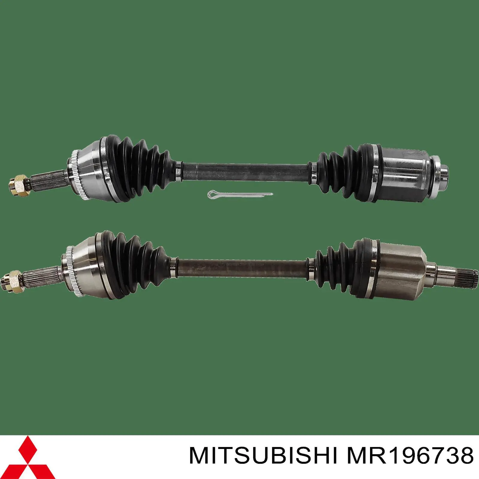 MR196738 Mitsubishi полуось (привод передняя правая)