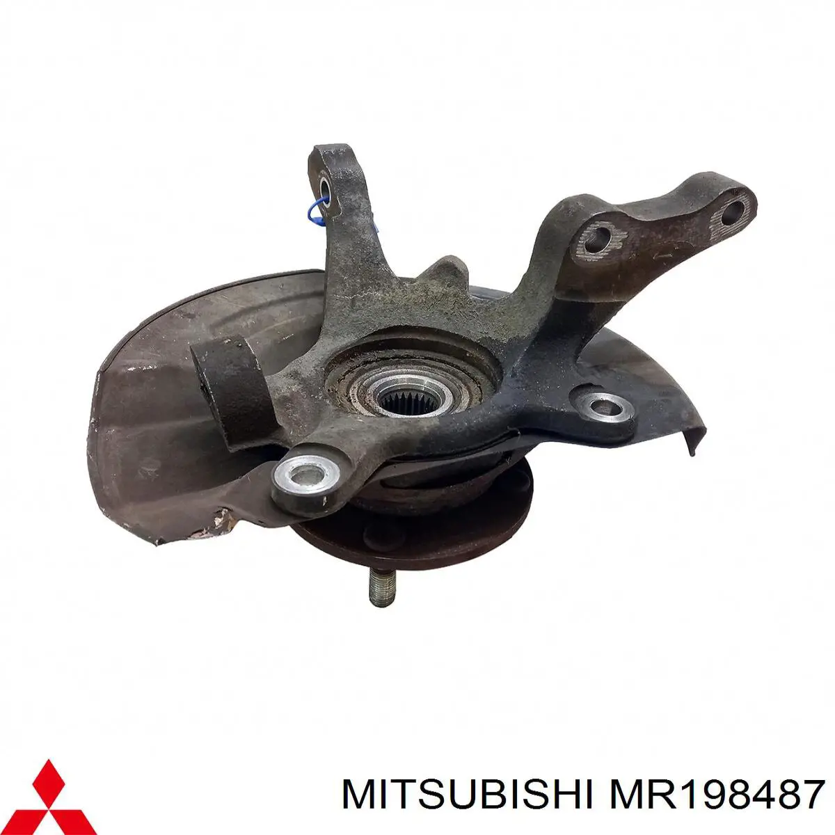 MR198487 Mitsubishi Цапфа - поворотный кулак передний, левый