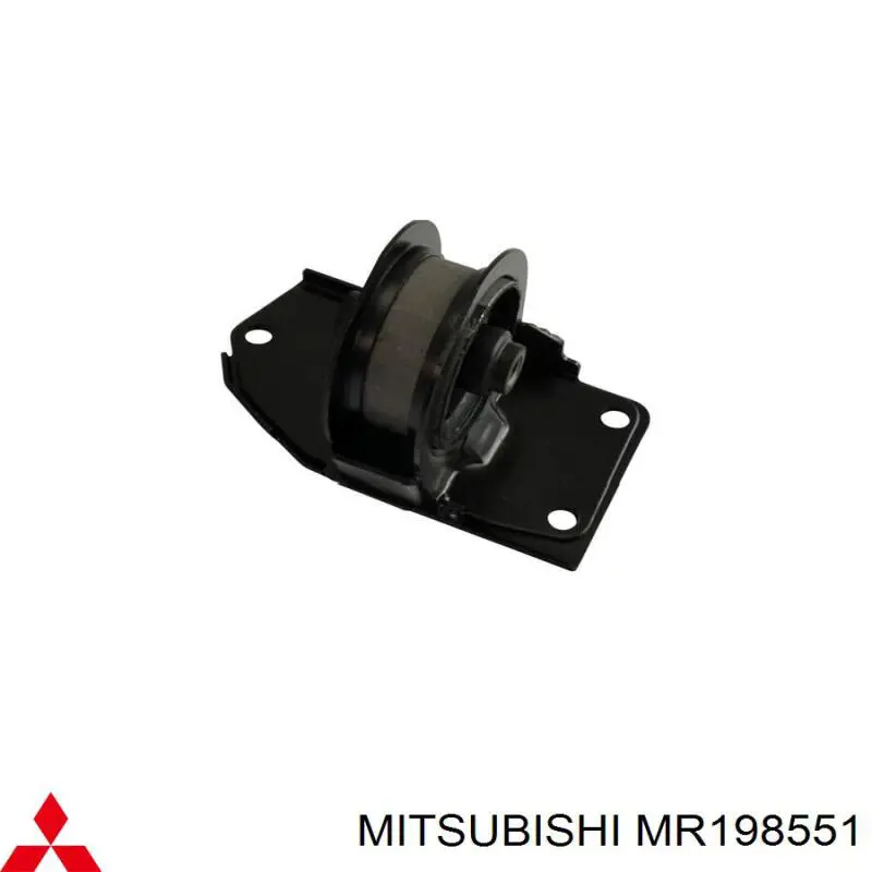 MR198551 Mitsubishi coxim (suporte traseiro de motor)