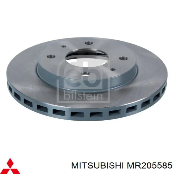 MR205585 Mitsubishi диск тормозной передний