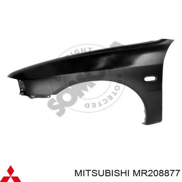  Крыло переднее левое Mitsubishi Lancer 6