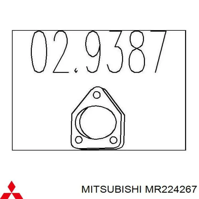 Прокладка глушителя монтажная MR224267 Mitsubishi