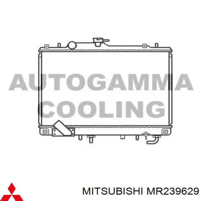 Купить MR239629 Mitsubishi Радиатор водяной