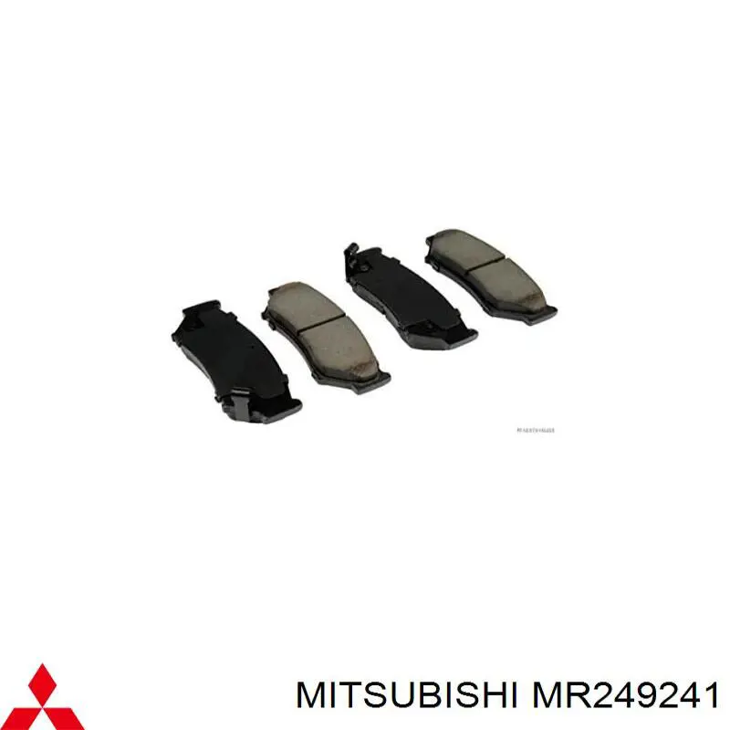 MR249241 Mitsubishi колодки тормозные передние дисковые