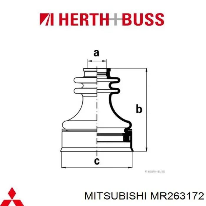 Купить J2885017 Nipparts Пыльник ШРУСа внутренний, передней полуоси, правый