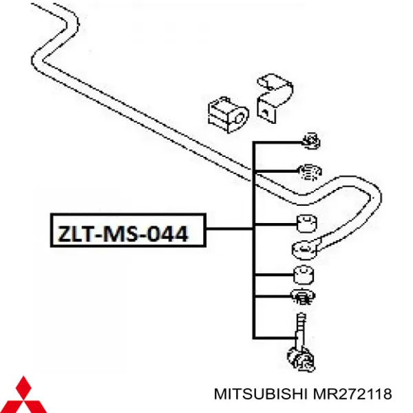 MR272118 Mitsubishi стойка стабилизатора заднего