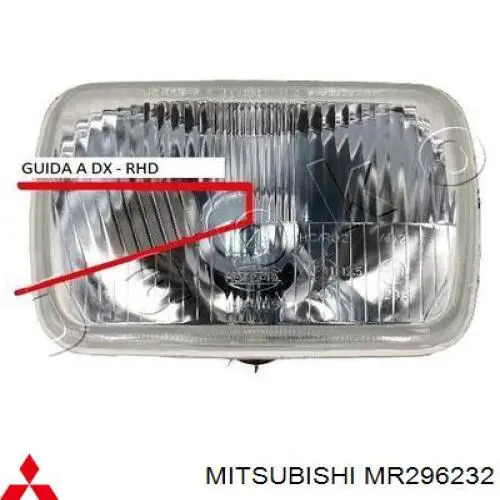 Фара правая MR296232 Mitsubishi