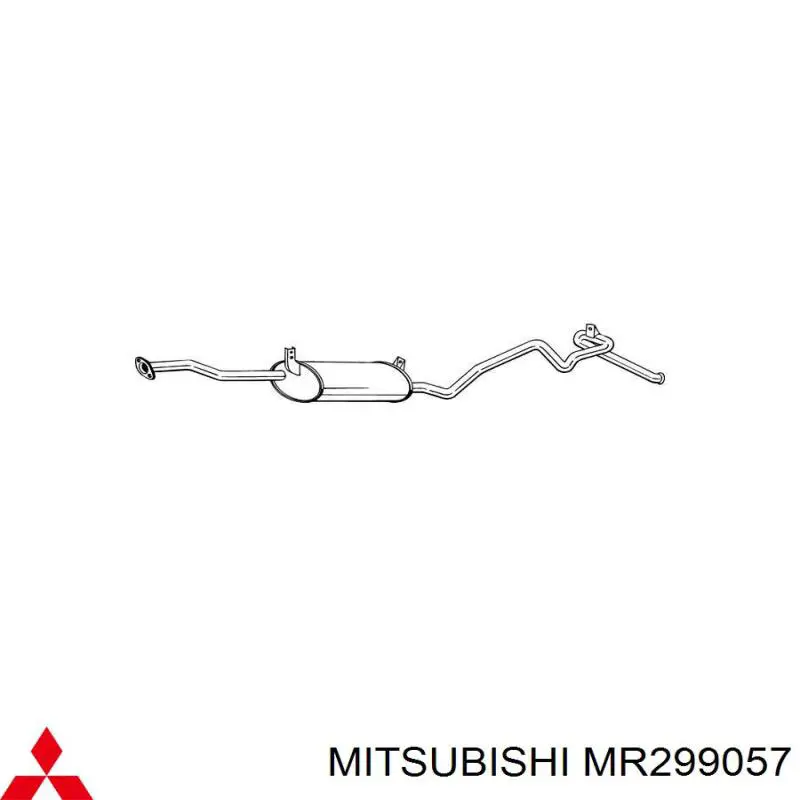 Выхлоп задний Mitsubishi MR299057 цена, от 199.15 USD