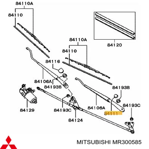 Заглушка гайки крепления поводка переднего дворника Mitsubishi MR300585 цена, от 2.53 USD