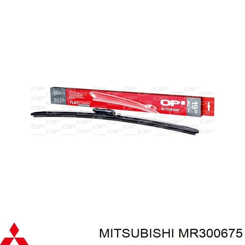 Limpiaparabrisas de luna delantera copiloto MR300675 Mitsubishi