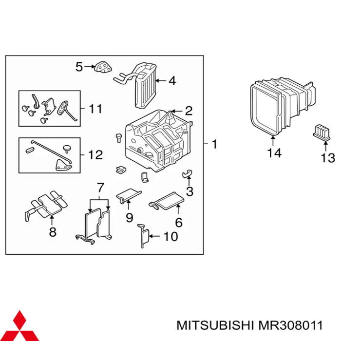  Mitsubishi MR308011 цена, от 14.65 USD