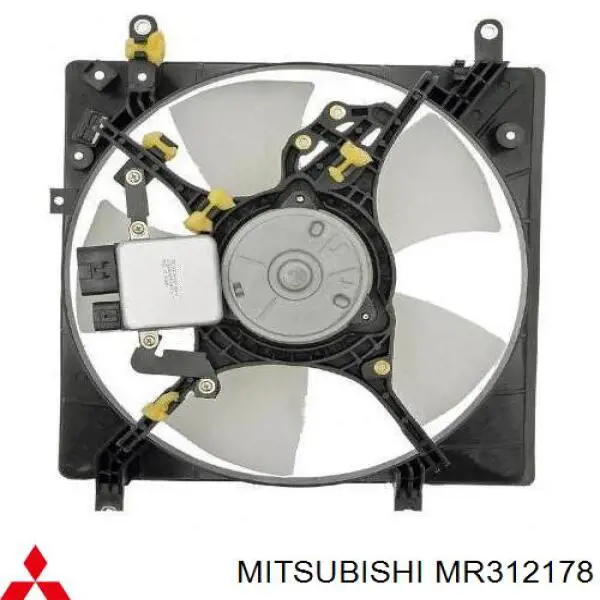 Вентилятор/крыльчатка радиатора охлаждения, левый Mitsubishi MR312178 цена, от 19.92 USD