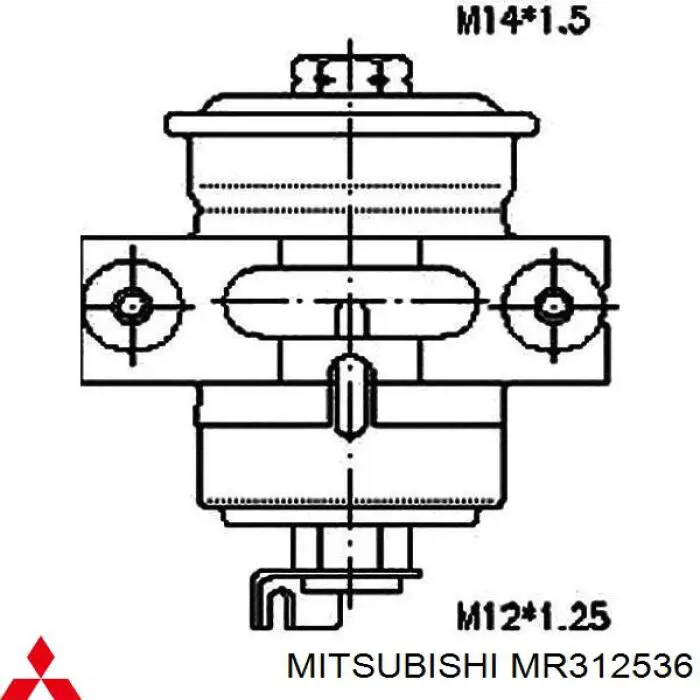 Купить MR312536 Mitsubishi Фильтр-отстойник топлива грубой очистки