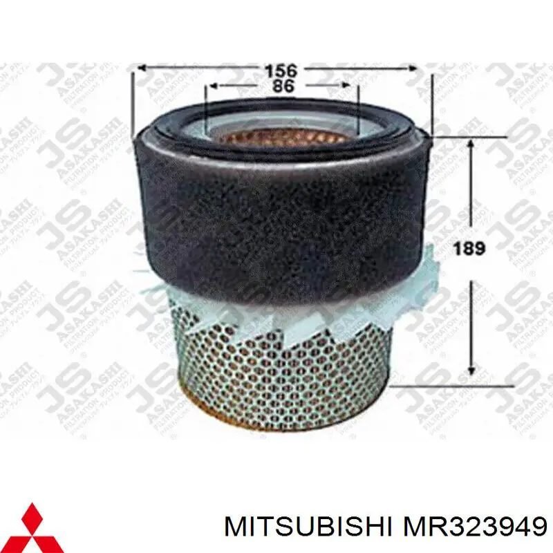 Фильтр воздушный MITSUBISHI MR323949