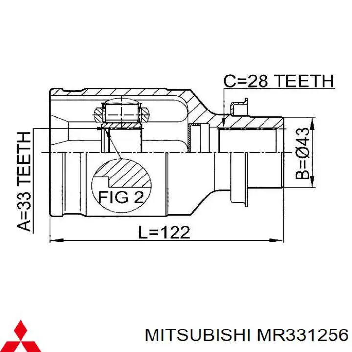 Купить MI0108 DAC Пыльник ШРУСа внутренний, передней полуоси, левый