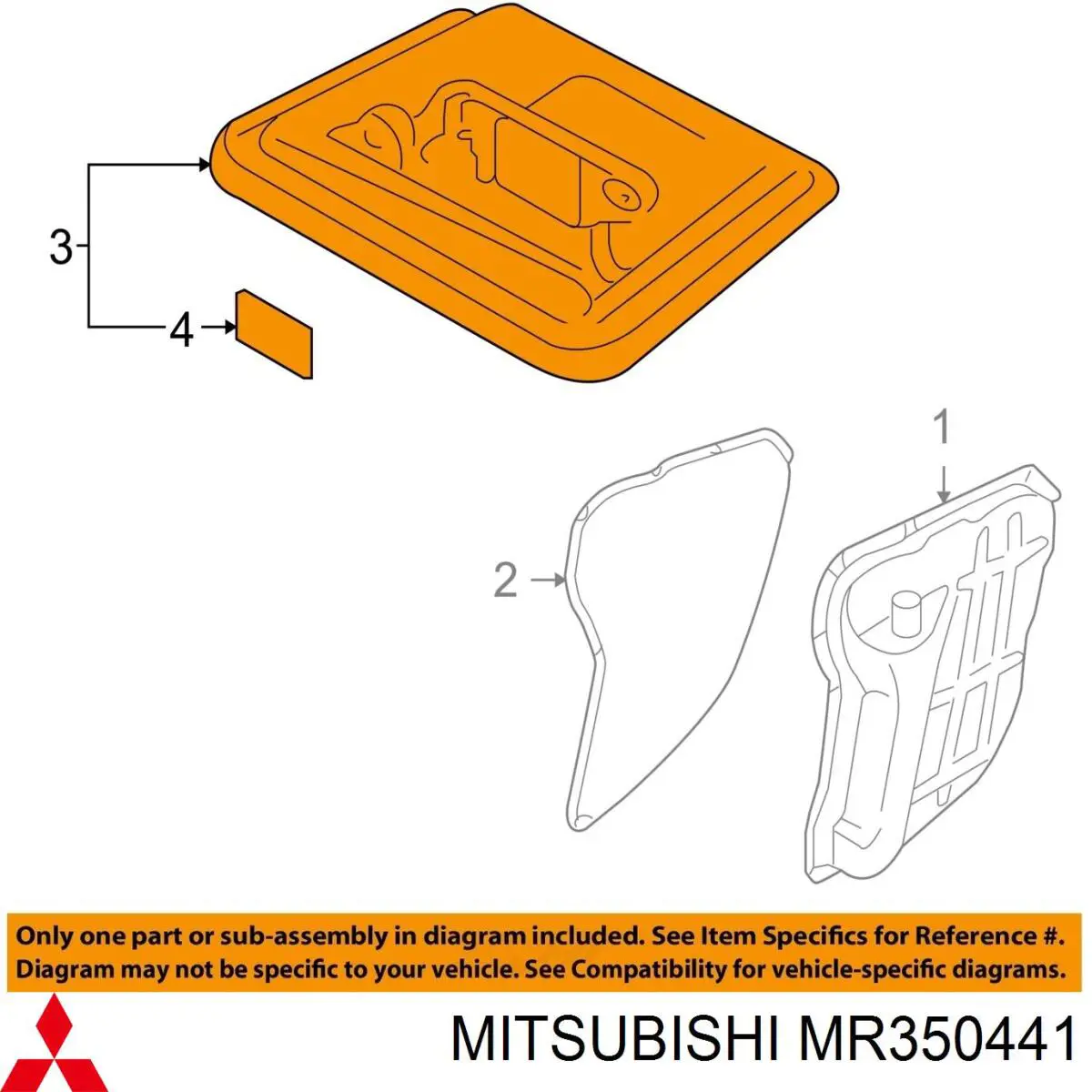 MR350441 Mitsubishi Filtro da Caixa Automática de Mudança
