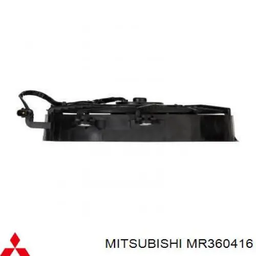 MR360416 Mitsubishi difusor do radiador de aparelho de ar condicionado, montado com roda de aletas e o motor