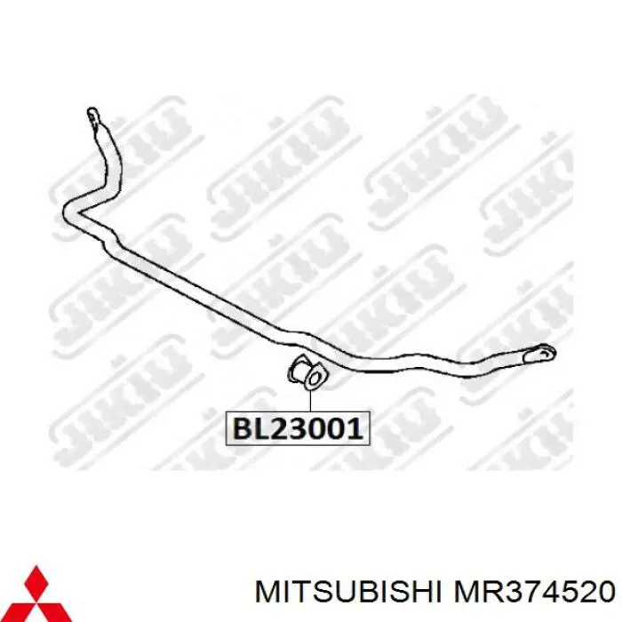 MR374520 Mitsubishi втулка стабилизатора переднего