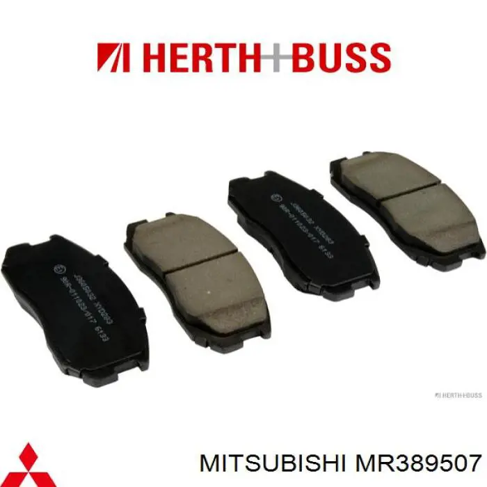 Передние тормозные колодки MR389507 Mitsubishi