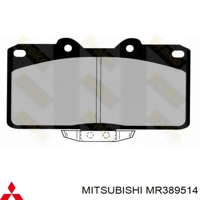 Передние тормозные колодки MR389514 Mitsubishi