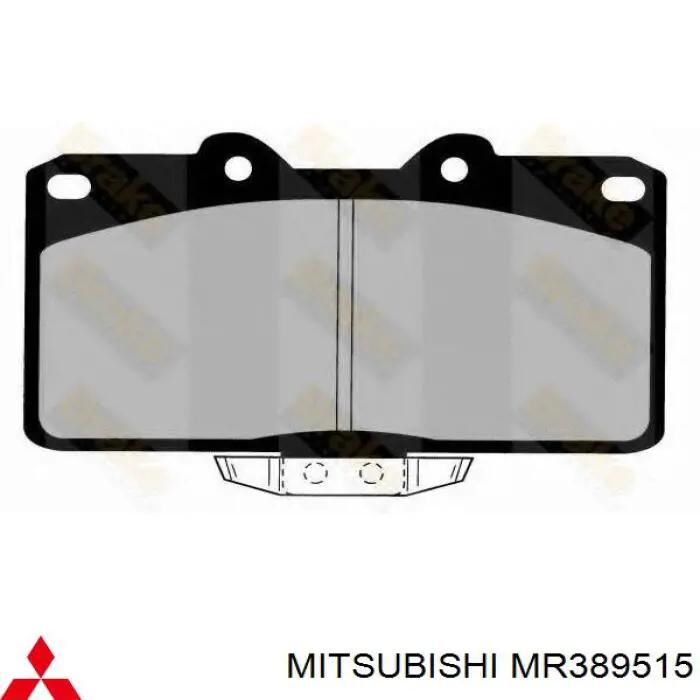 Передние тормозные колодки MR389515 Mitsubishi