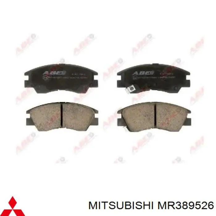 MR389526 Mitsubishi колодки тормозные передние дисковые
