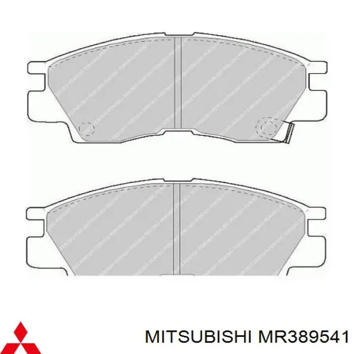 Тормозные колодки Mitsubishi MR389541
