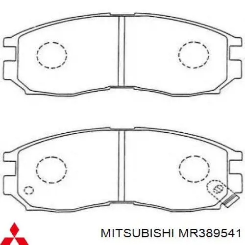 MR389541 Mitsubishi Колодки передние