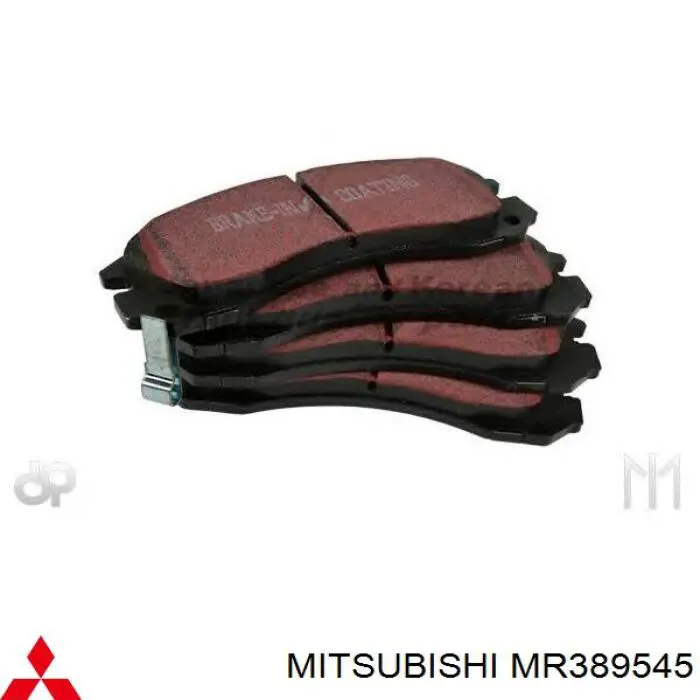 MR389545 Mitsubishi колодки тормозные передние дисковые